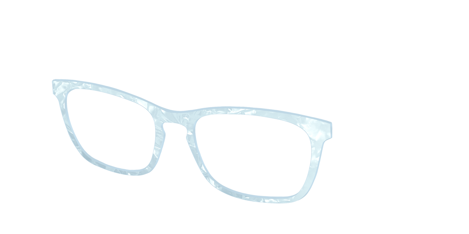 The Aquamarine Pearl Marble - Angle Top Image - Pair Eyewear