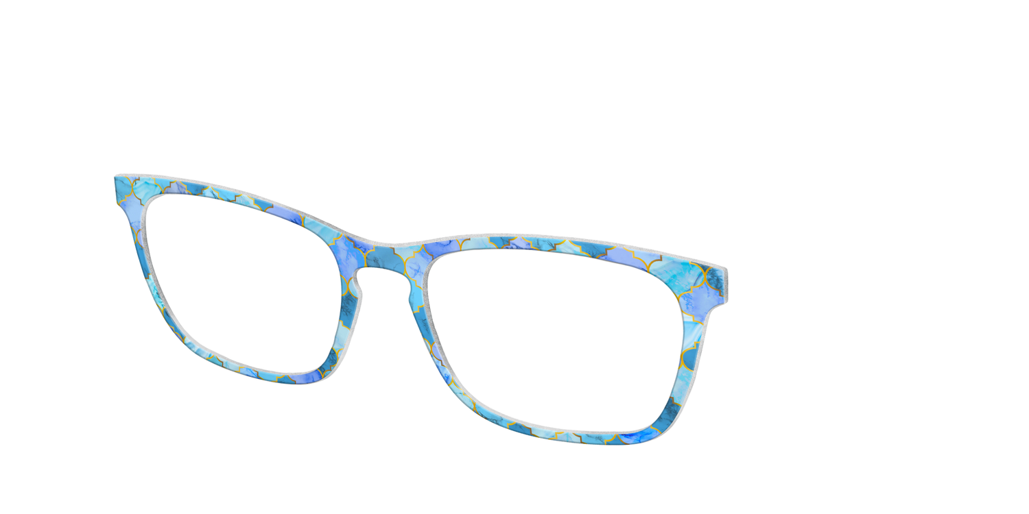 The Aqua Tiles - Angle Top Image - Pair Eyewear