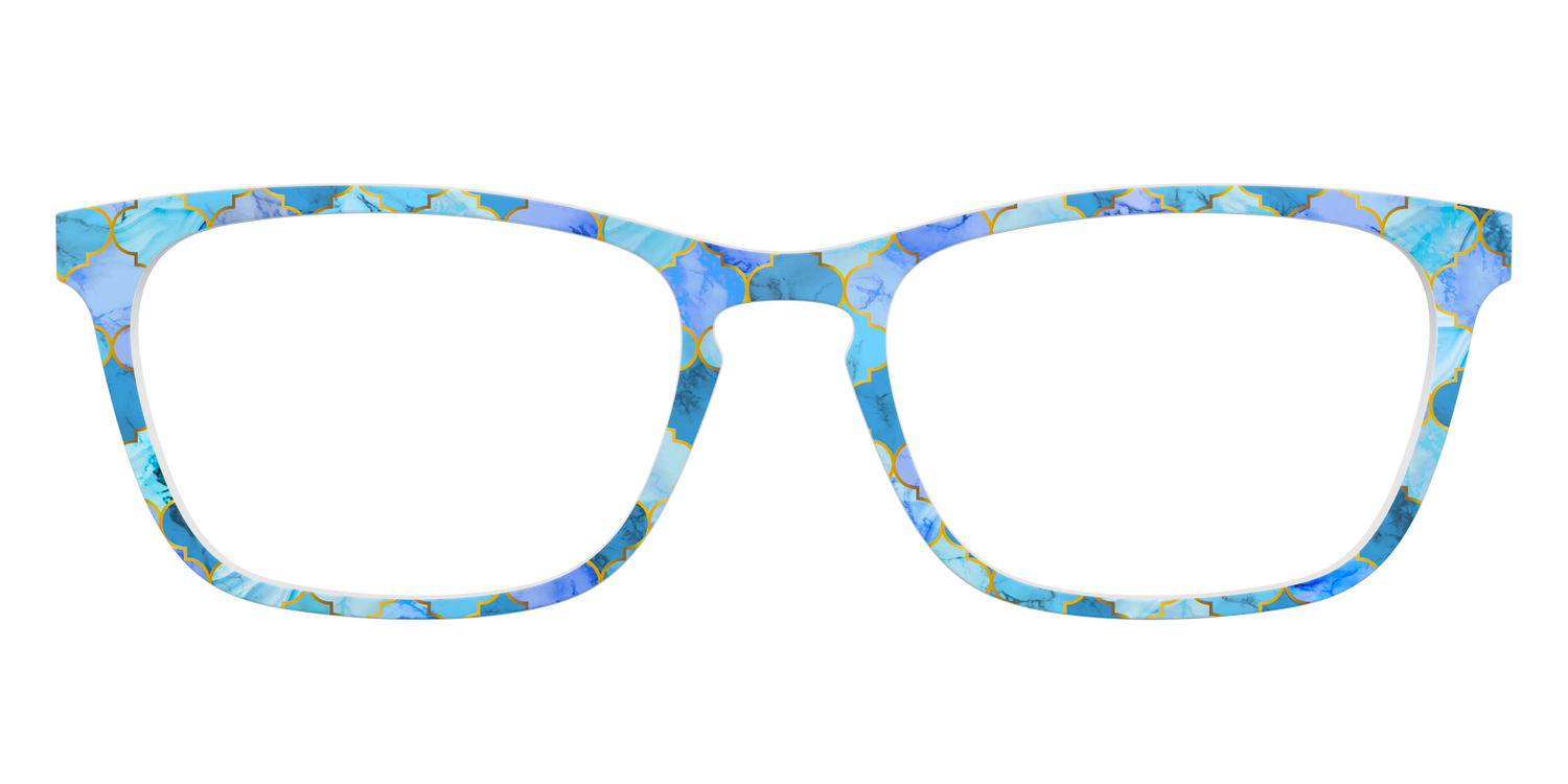 The Aqua Tiles - Front Top Image - Pair Eyewear