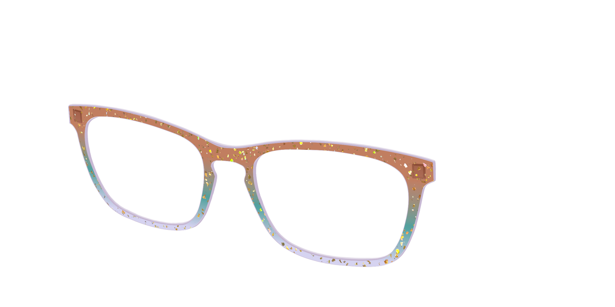 The Autumnal Gradient Crystal with Gold Flakes - Angle Top Image - Pair Eyewear