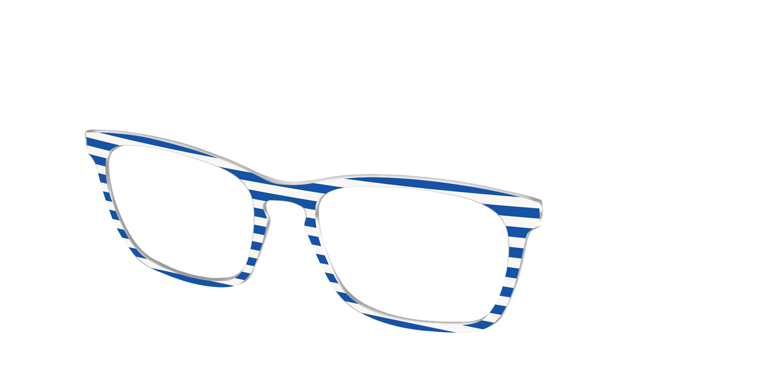 The Beach Umbrella Stripes - Angle Top Image - Pair Eyewear