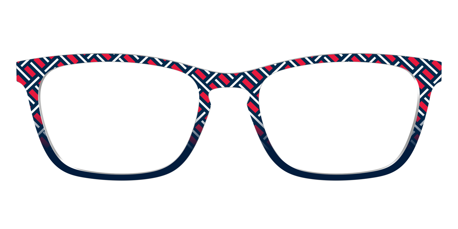 The Block Party Check - Front Top Image - Pair Eyewear