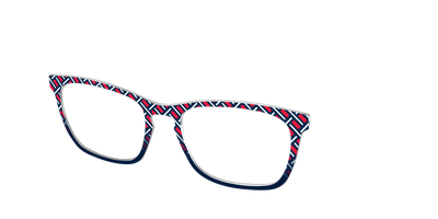 The Block Party Check - Angle Top Thumbnail - Pair Eyewear