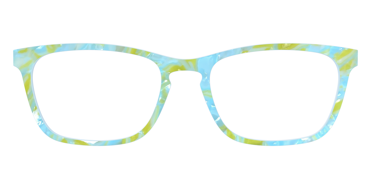 The Blue Lemonade Pearl Marble - Front Top Image - Pair Eyewear
