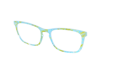 The Blue Lemonade Pearl Marble - Angle Top Thumbnail - Pair Eyewear