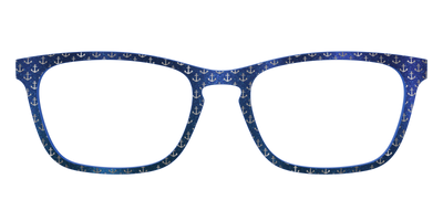 The Blue Shimmer with Silver Foil Anchors - Front Top Thumbnail - Pair Eyewear