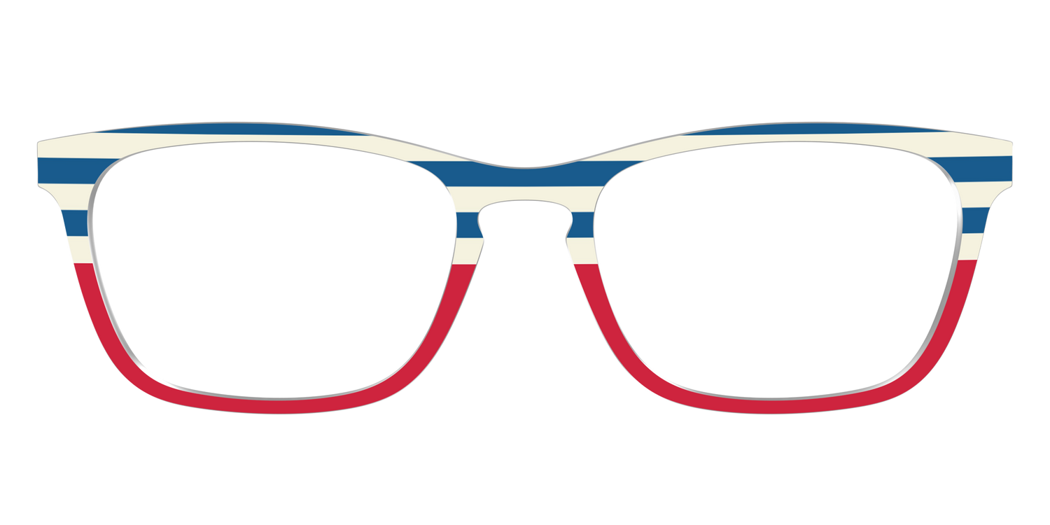 The Bold Stripes Split - Front Top Image - Pair Eyewear