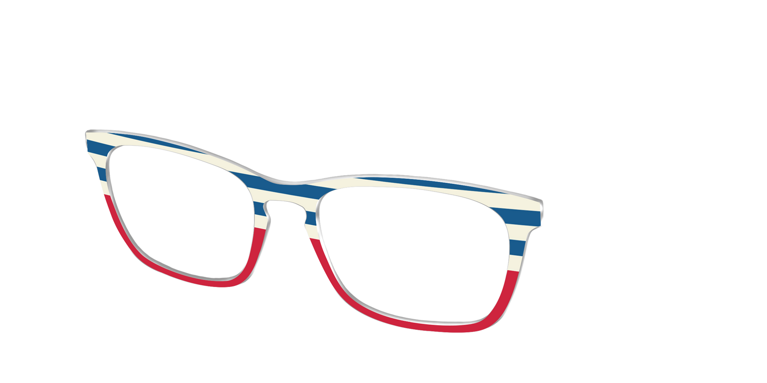 The Bold Stripes Split - Angle Top Image - Pair Eyewear