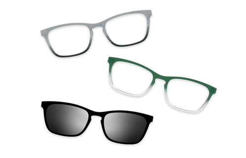 Crystal Clear Silver Metal - Set - Secondary Image - Pair Eyewear