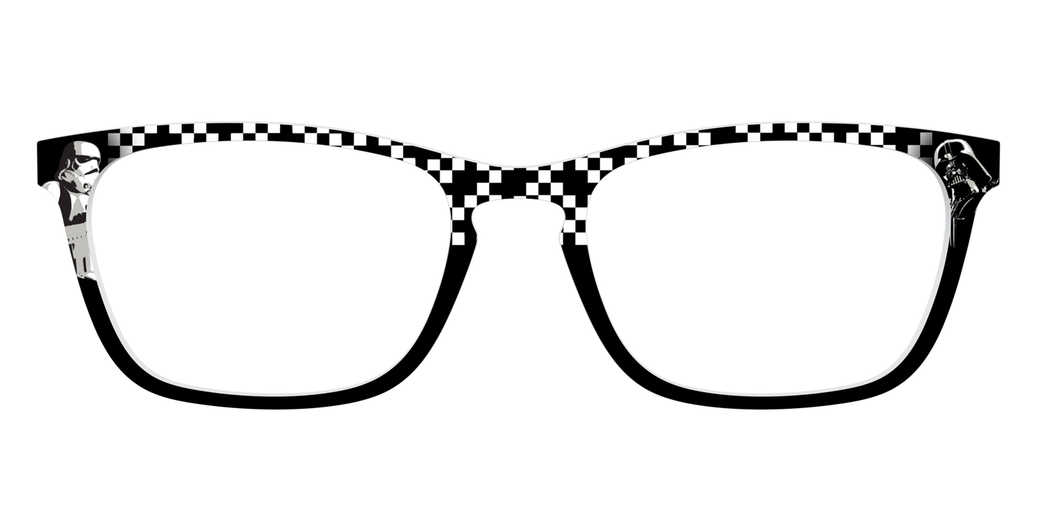 Dark Side Checker Split - Front Top Image - Pair Eyewear