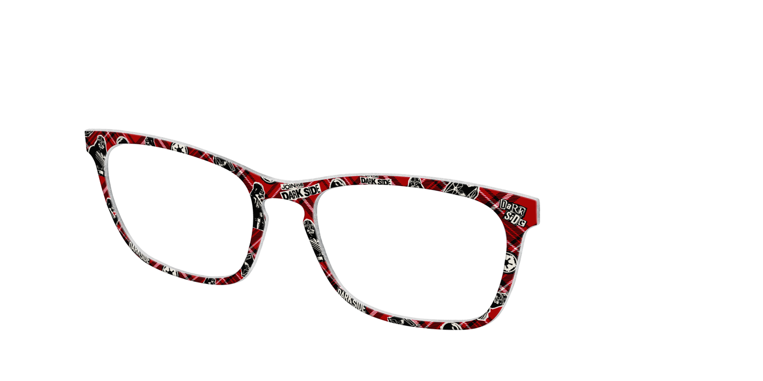 Dark Side Plaid - Angle Top Image - Pair Eyewear