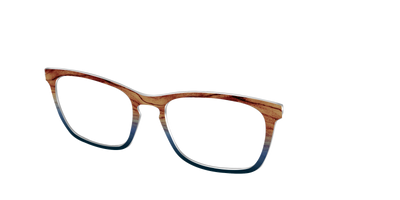 The Denim Woodgrain Split - Angle Top Thumbnail - Pair Eyewear