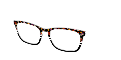 The Ditsy Stripe Split - Angle Top Thumbnail - Pair Eyewear