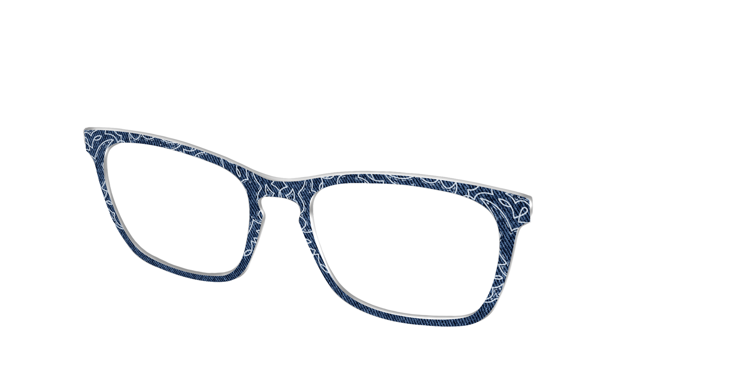 The Embroidered Indigo - Angle Top Image - Pair Eyewear
