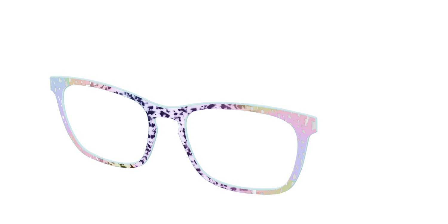 The Fairy Spots with Silver Foil - Angle Top Image - Pair Eyewear