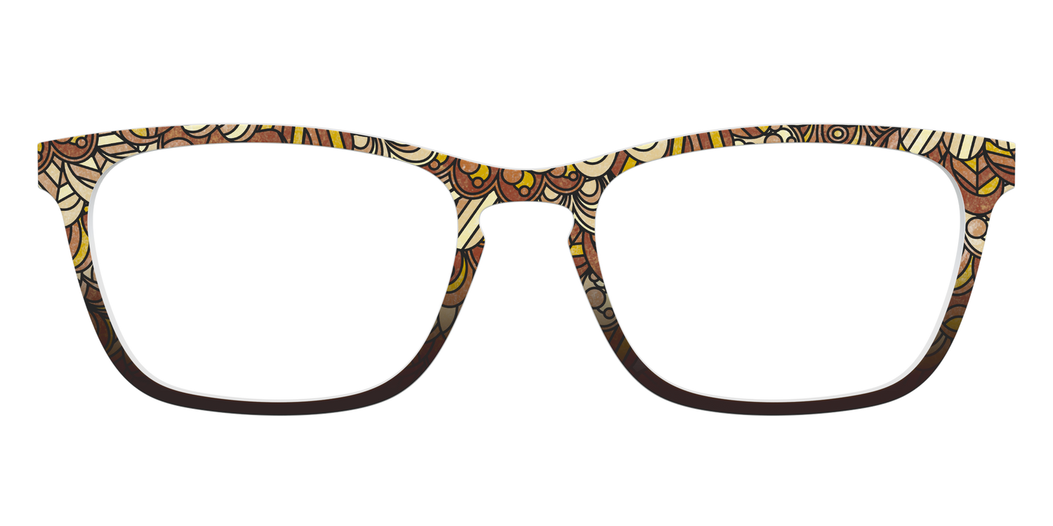 The Feathers Stained Glass - Front Top Image - Pair Eyewear