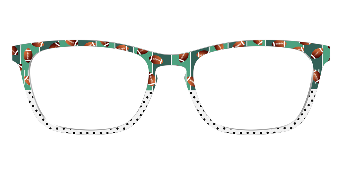 The Fifty Yard Line Polka Dot Split - Front Top Image - Pair Eyewear
