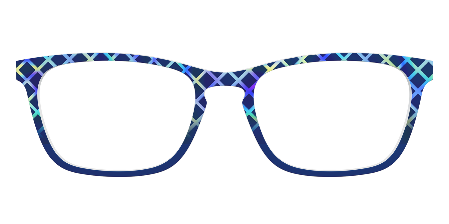 The Frozen Gradient Plaid - Front Top Image - Pair Eyewear