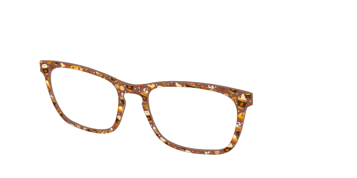 The Harvest Cafe Crystal with Gold Foil - Angle Top Image - Pair Eyewear