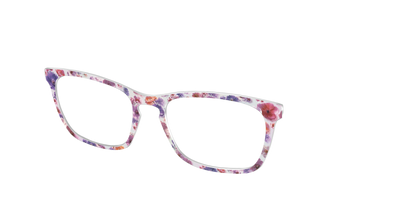 The Holographic Milky Floral - Angle Top Thumbnail - Pair Eyewear