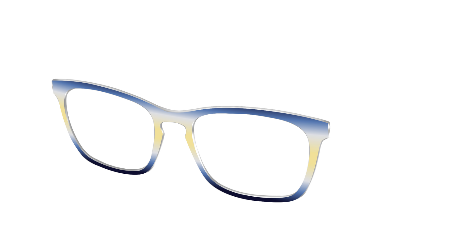 The Indigo to Honeysuckle Gradient - Angle Top Image - Pair Eyewear