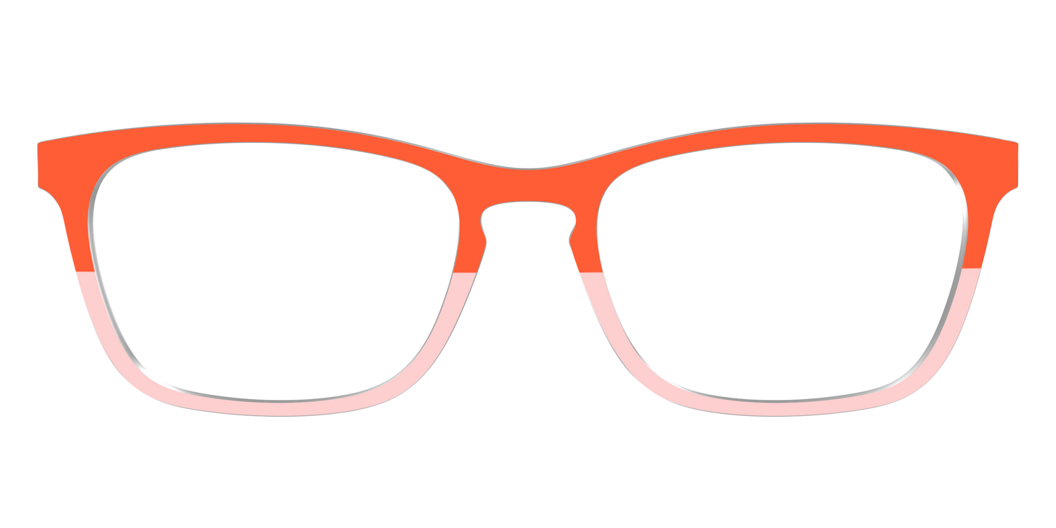 The Jasper & Venetian Pink Split - Front Top Image - Pair Eyewear
