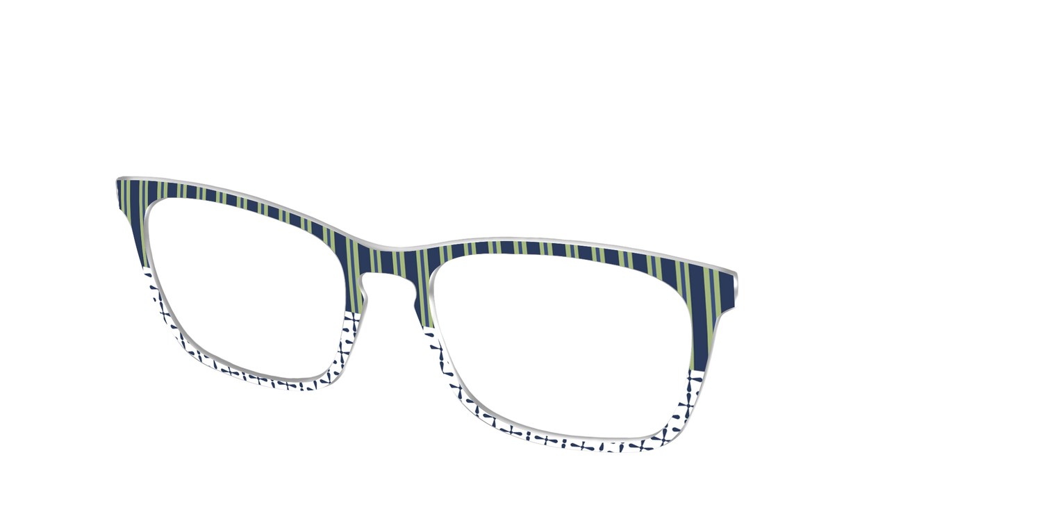 The Kayak Stripes - Angle Top Image - Pair Eyewear