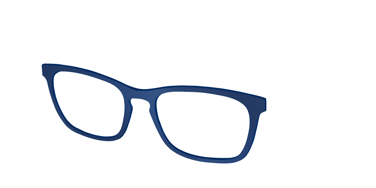 The Matte Navy - Angle Top Image - Pair Eyewear