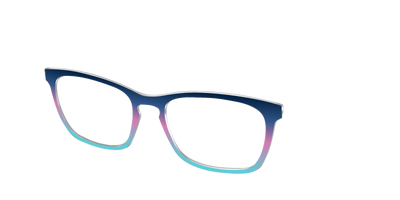 The Midnight to Aquamarine Gradient - Angle Top Thumbnail - Pair Eyewear