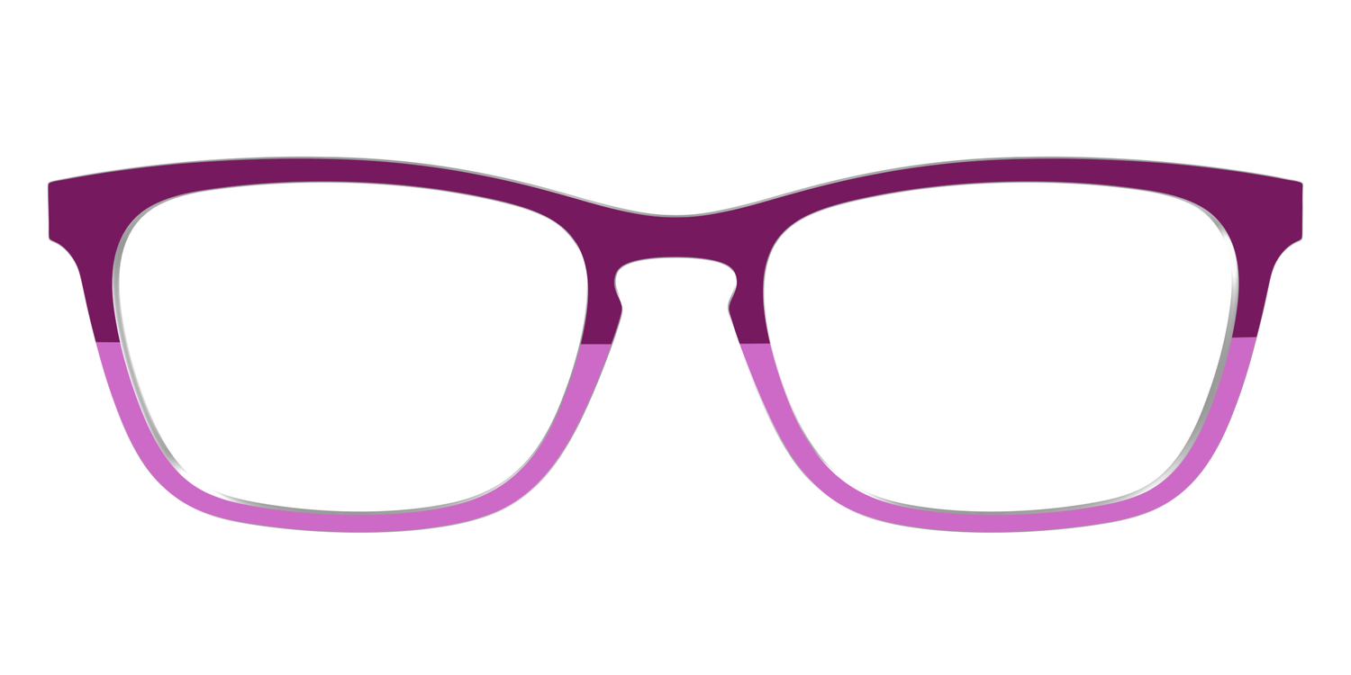 The Mulberry & Orchid Split - Front Top Image - Pair Eyewear