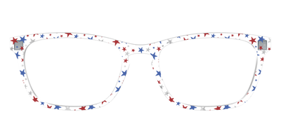 The Multi Stars Crystal with Silver Foil - Front Top Thumbnail - Pair Eyewear
