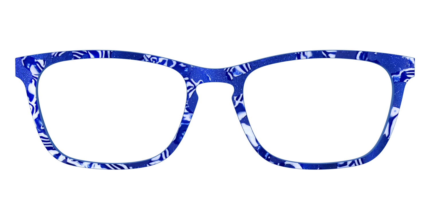 The Navy Shimmer Mosaic - Front Top Image - Pair Eyewear