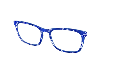 The Navy Shimmer Mosaic - Angle Top Thumbnail - Pair Eyewear