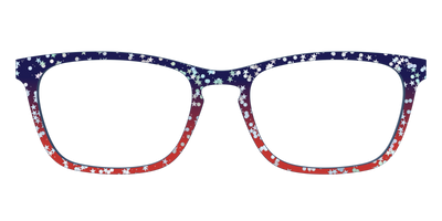 The Navy to Scarlet Gradient with Star Glitter - Front Top Thumbnail - Pair Eyewear