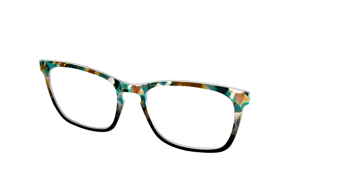 The Oxidized Copper Tortoise - Angle Top Image - Pair Eyewear