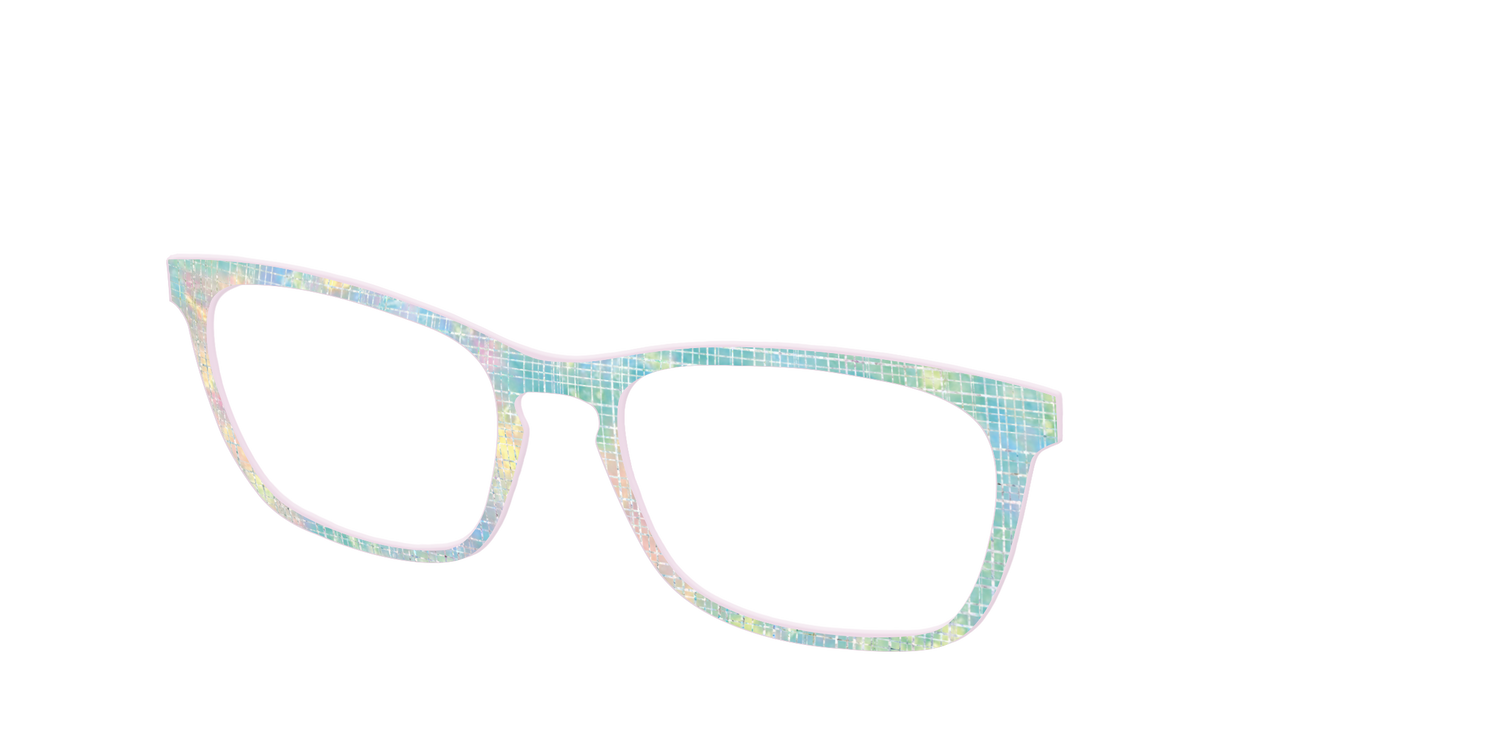 The Pastel Gradient with Holographic Hatching - Angle Top Image - Pair Eyewear