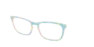 The Pastel Gradient with Holographic Hatching - Angle Top Thumbnail - Pair Eyewear