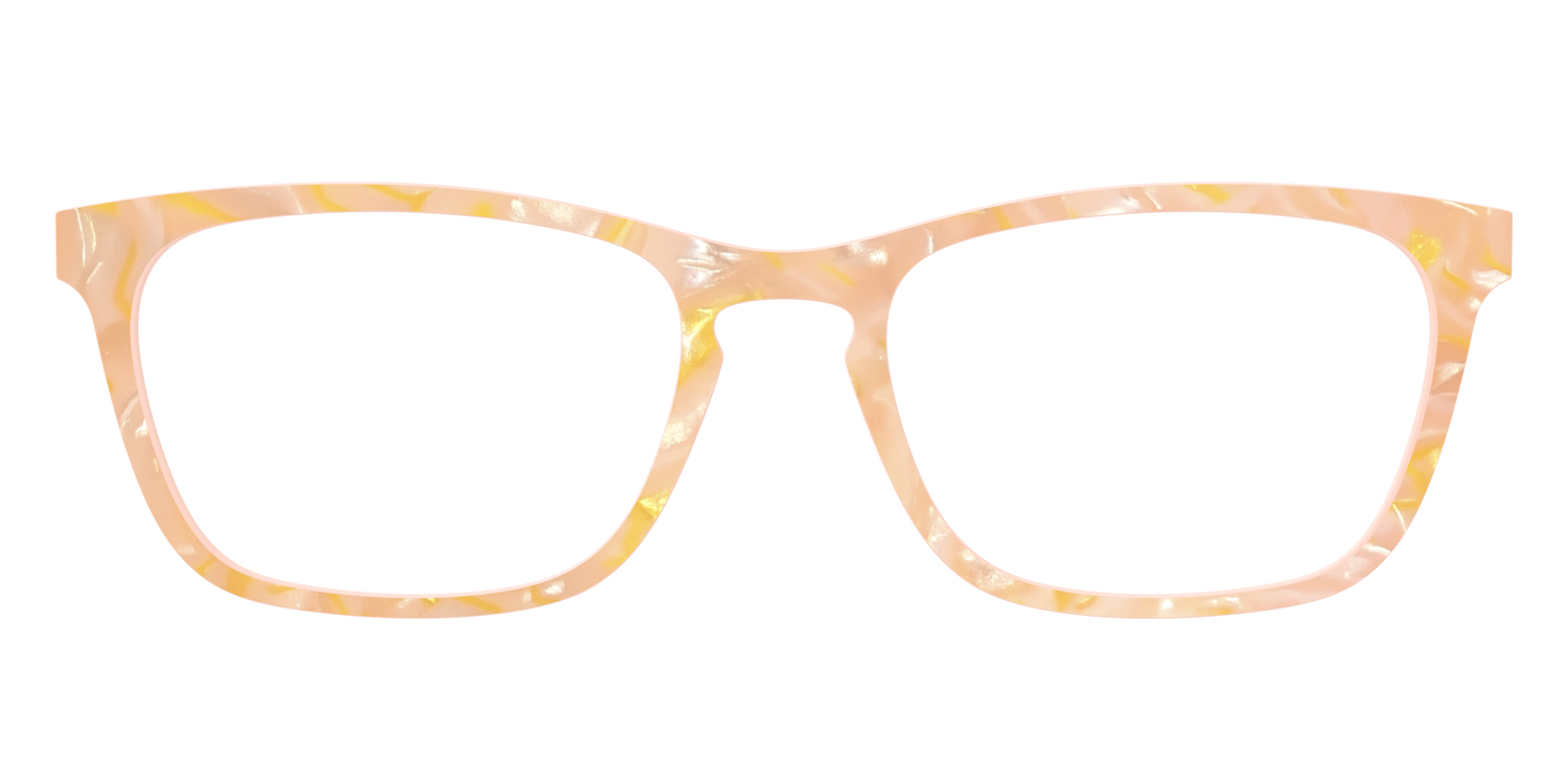 The Peach Creamsicle Pearl Marble - Front Top Image - Pair Eyewear