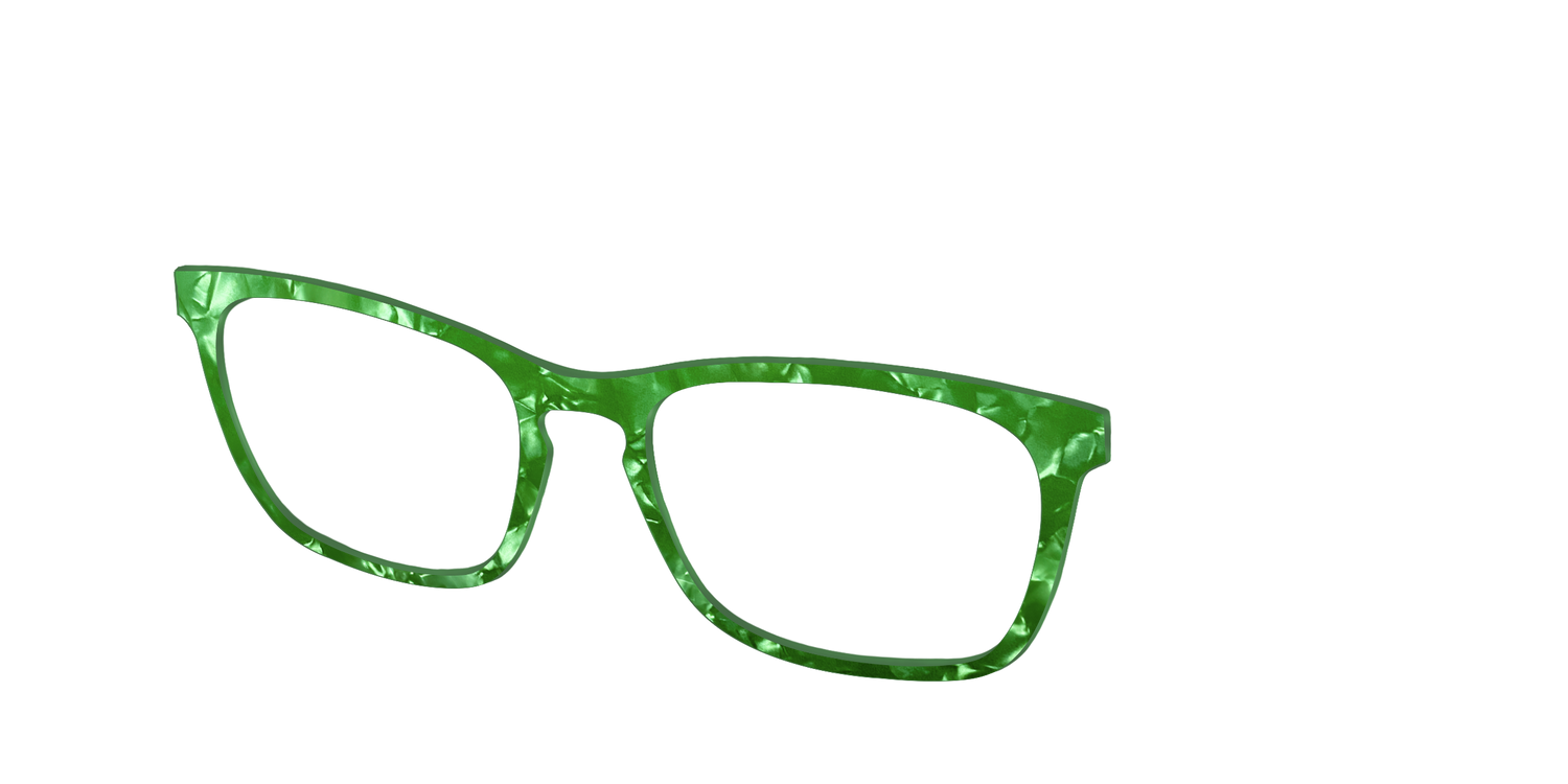 The Peridot Pearl Marble - Angle Top Image - Pair Eyewear
