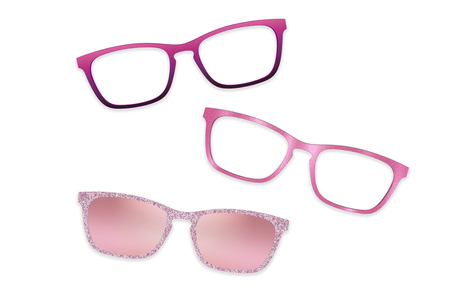 Pink Clear - Set - Product Image 3 - Pair Eyewear