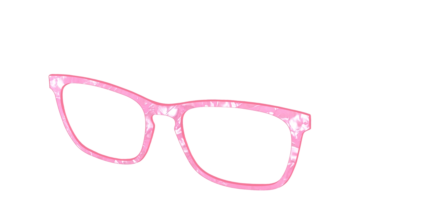 The Pink Tourmaline Pearl Marble - Angle Top Image - Pair Eyewear