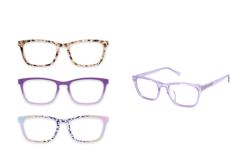 The Casper - Lavender Clear - Pair Eyewear