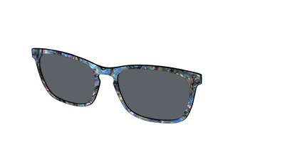 The Polarized Midnight Abalone Sun Top - Angle Top Thumbnail - Pair Eyewear