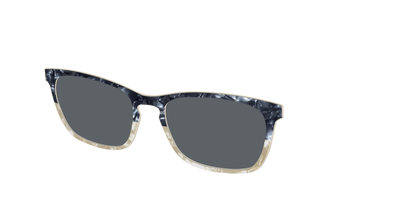 The Polarized Navy to Taupe Pearl Split Sun Top - Angle Top Thumbnail - Pair Eyewear