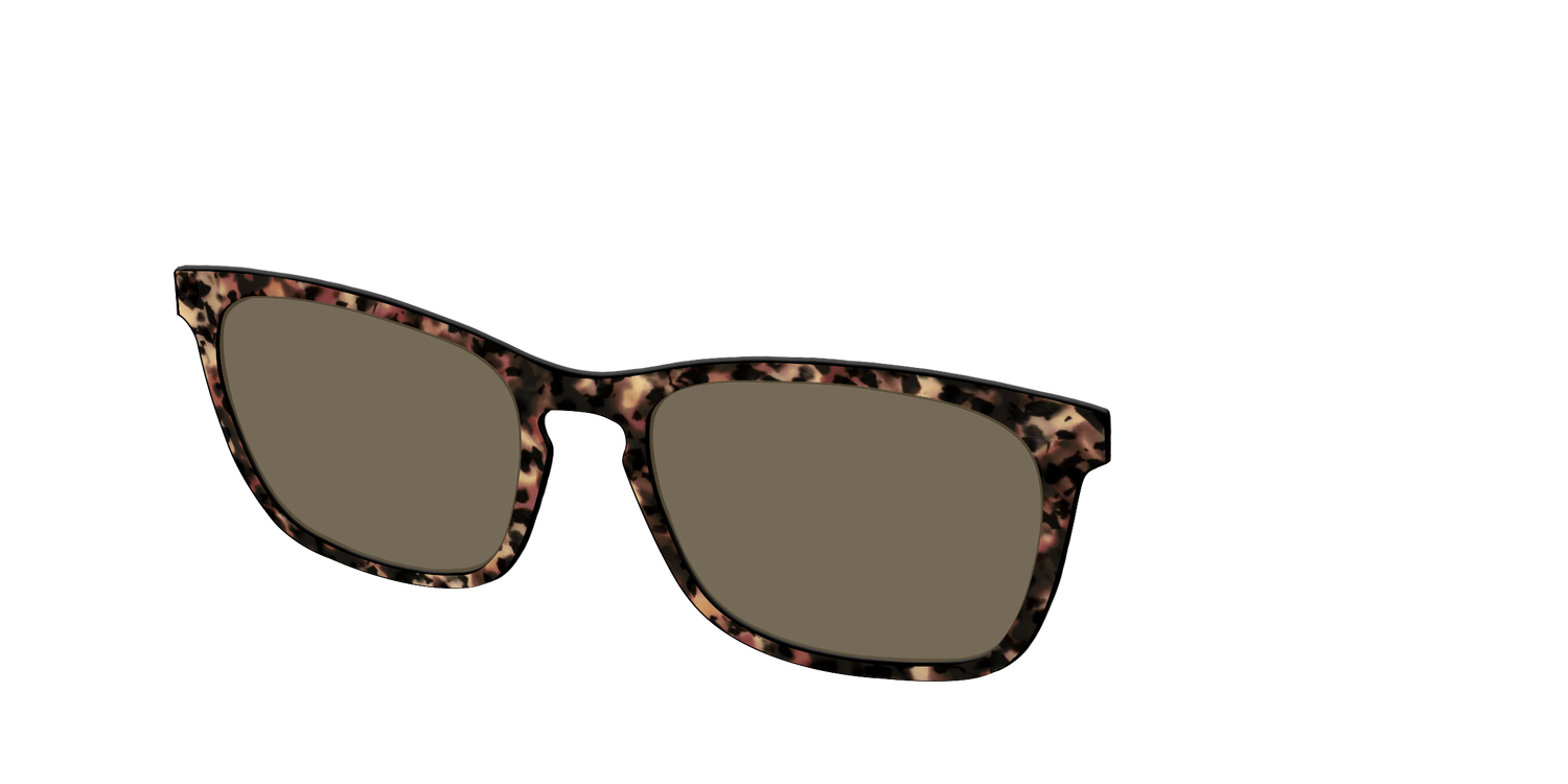 The Polarized Sienna Tortoise Sun Top - Angle Top Image - Pair Eyewear