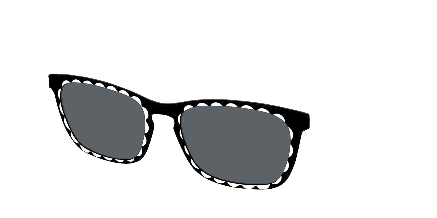 The Polarized Stylish Daisy Sun Top - Angle Top Image - Pair Eyewear