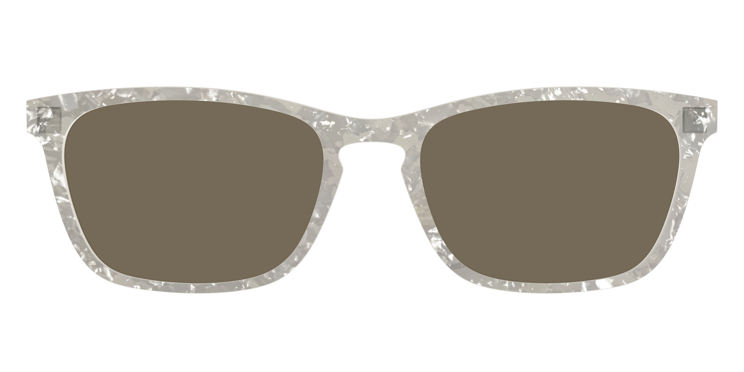 The Polarized White Quartz Pearl Sun Top - Front Top Image - Pair Eyewear