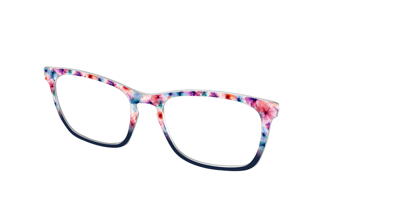 The Pressed Hibiscus - Angle Top Image - Pair Eyewear