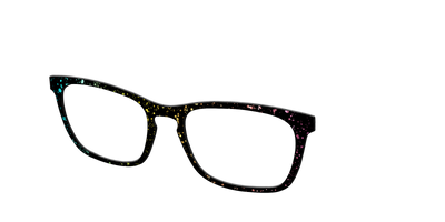 The Rainbow Foil Splatter - Angle Top Thumbnail - Pair Eyewear