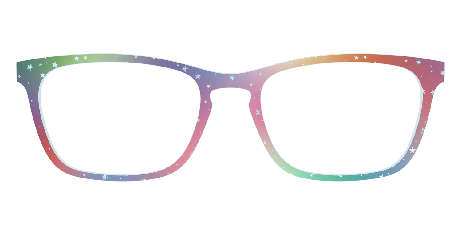 The Rainbow Holographic Celestial - Front Top Image - Pair Eyewear